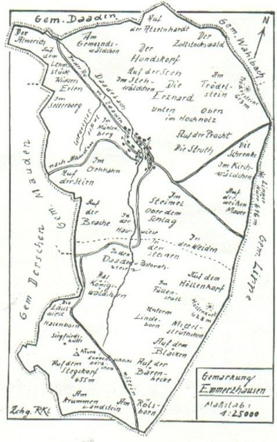 Emmerzhausen und seine Nachbargemarkungen