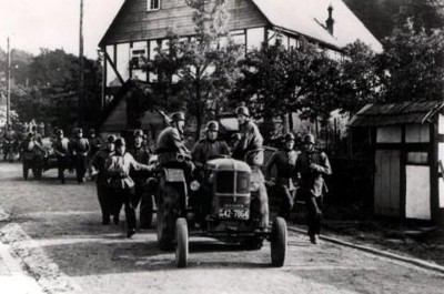 Feuerwehrbung in den 1950ziger Jahren