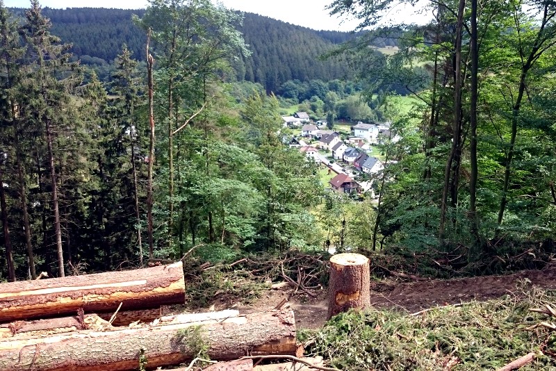 Neue Blickwinkel auf das Dorf.